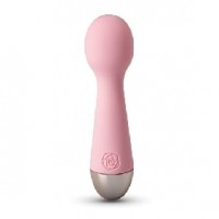 10-Speed Mini Vibrating Rechargeable Wand Massager Pink